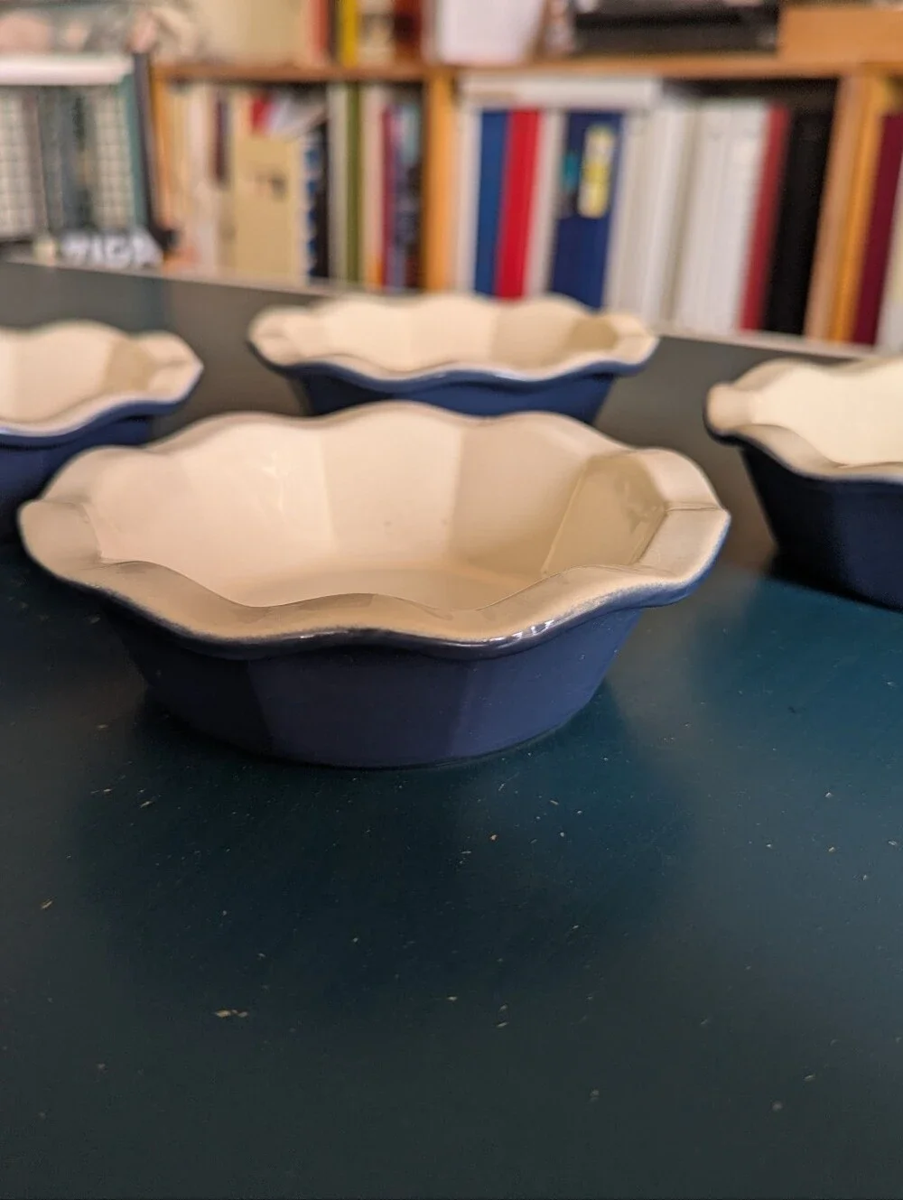 Set Of 4 Mini Pie Dishes From Emile Henry For Williams Sonoma
